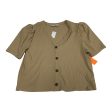 Top Short Sleeve By Loft In Beige, Size: Xl Discount