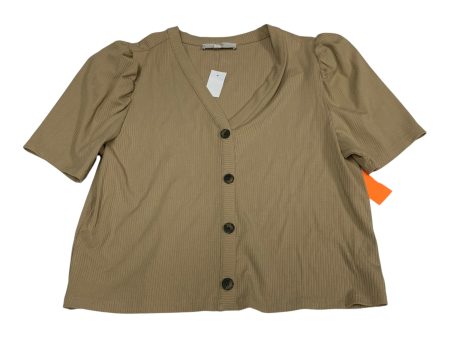 Top Short Sleeve By Loft In Beige, Size: Xl Discount