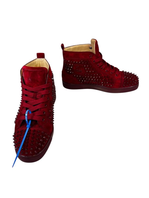 Shoes Luxury Designer By Christian Louboutin In Red, Size: 9.5 Supply