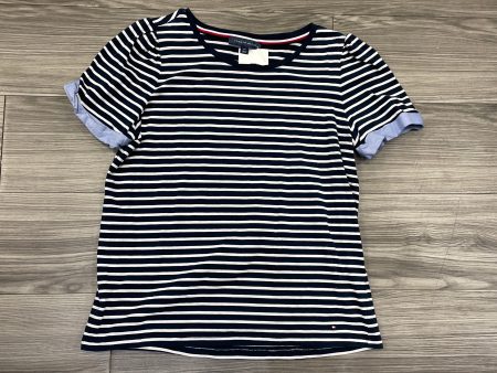 Top Short Sleeve By Tommy Hilfiger In Striped Pattern, Size: L Discount