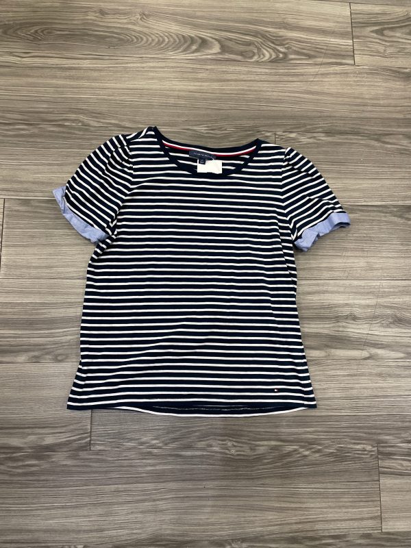 Top Short Sleeve By Tommy Hilfiger In Striped Pattern, Size: L Discount