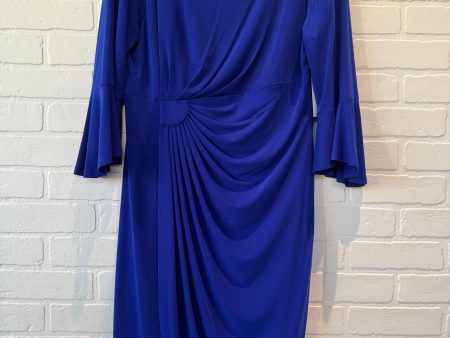 Dress Party Midi By Connected Apparel In Blue, Size: Xl For Discount