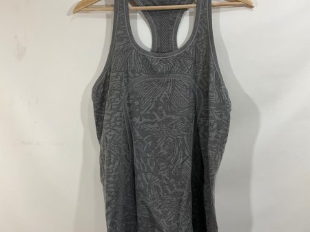 Athletic Tank Top By Lululemon In Grey, Size: 10 Cheap