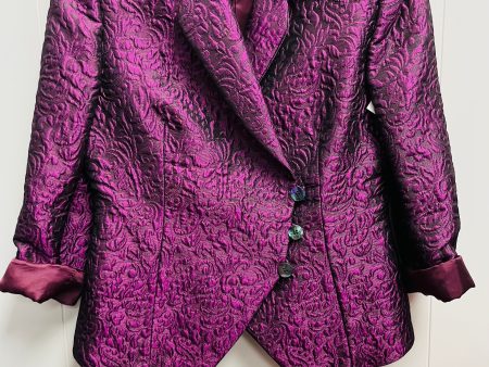 Blazer By bergdorf goodman In Purple, Size: M For Sale