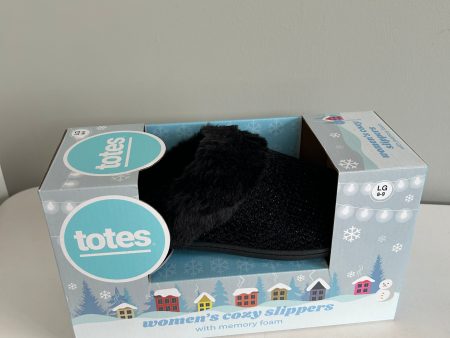 Slippers By Totes In Black Discount