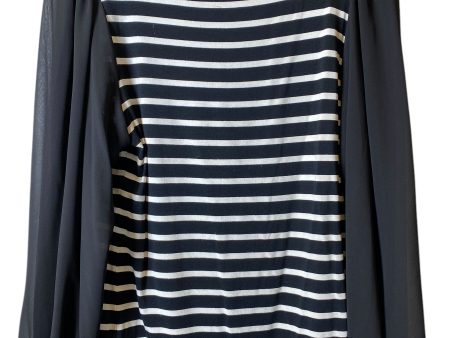 Top Long Sleeve By Vince In Striped Pattern, Size: M Online now