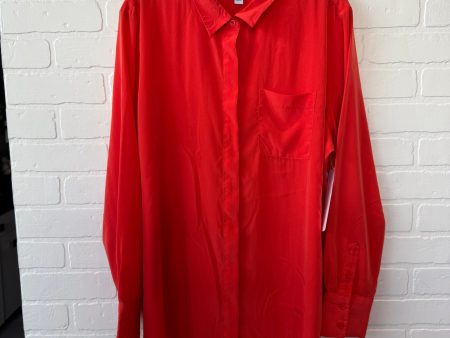 Top Long Sleeve By Nine West In Orange, Size: Xl Online now