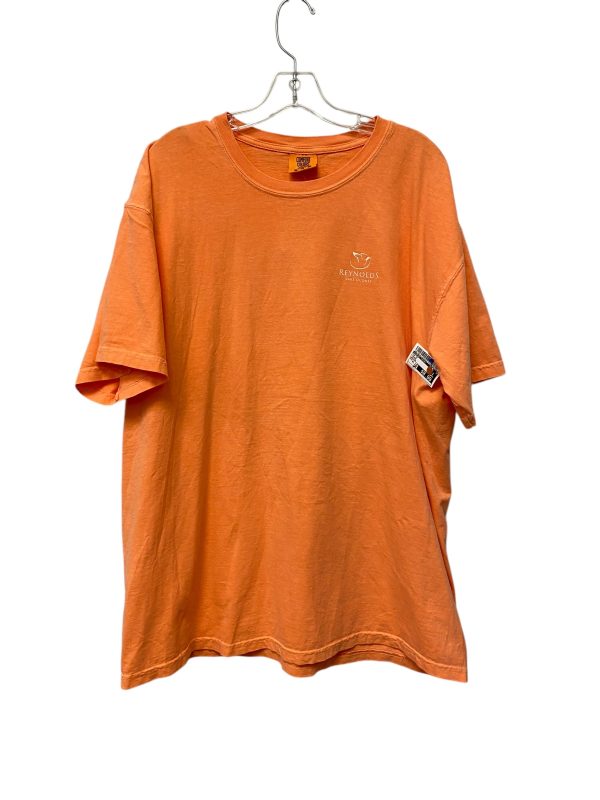 Top Short Sleeve By Comfort Colors In Orange, Size: Xl on Sale