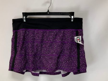 Athletic Skirt By Lululemon In Purple, Size: 8 For Sale