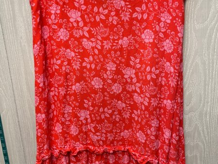 Skirt Midi By Talbots In Orange & Pink, Size: 16 For Discount