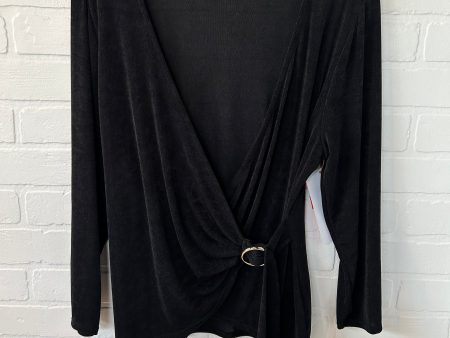 Top Long Sleeve By Bold Elements In Black, Size: L Sale