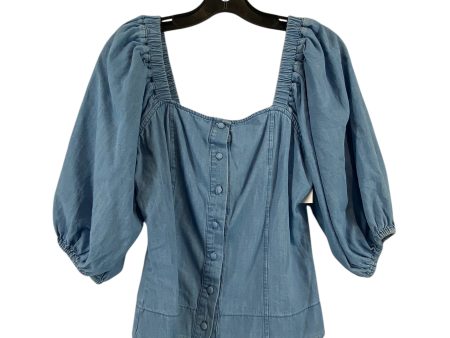 Top 3 4 Sleeve By Clothes Mentor In Blue, Size: M Online Sale