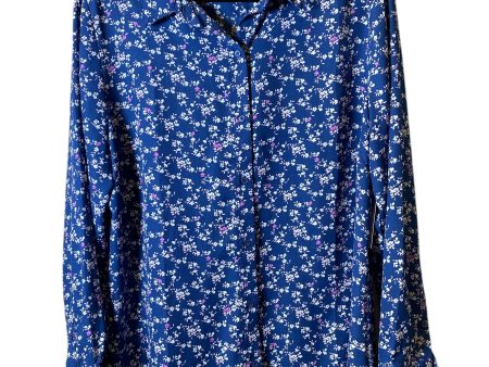 Top Long Sleeve By Banana Republic In Floral Print, Size: Xl Discount