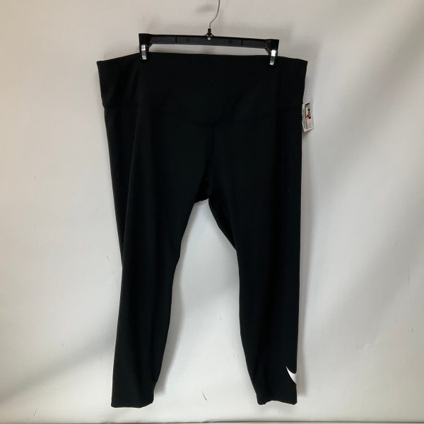 Athletic Leggings By Nike Apparel In Black, Size: Xl Cheap