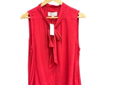 Blouse Sleeveless By Cloth & Stone In Red, Size: L Sale