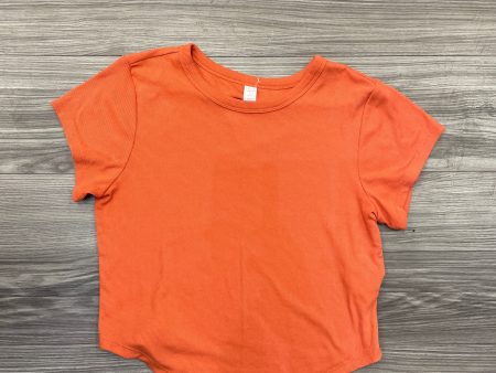 Top Short Sleeve By Old Navy In Orange, Size: L Online Hot Sale