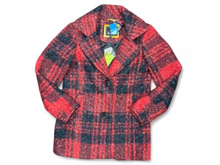 Coat Peacoat By Sam Edelman In Plaid Pattern, Size: Xxs Fashion