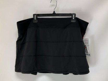 Athletic Skirt By Lululemon In Black, Size: 18 Discount