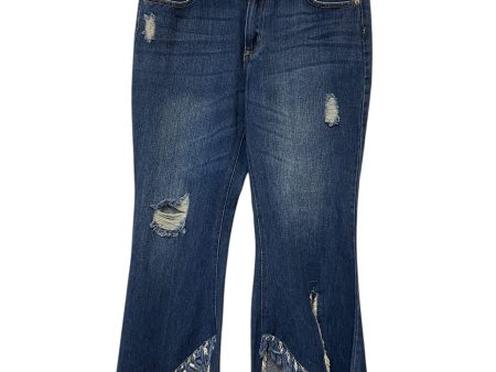 Jeans Boot Cut By For The Republic In Blue Denim, Size: 10 on Sale