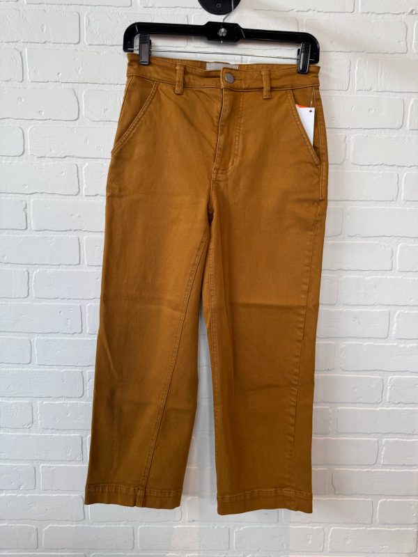 Pants Cropped By Everlane In Brown, Size: 0 For Cheap