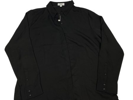 Blouse Long Sleeve By Express In Black, Size: L Online Hot Sale