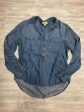 Top Long Sleeve By Cloth & Stone In Blue Denim, Size: S Supply