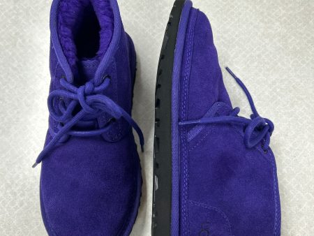 Boots Ankle Flats By Ugg In Purple, Size: 7 Online Sale