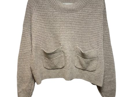 The Belgian-Waffle Pocket Pullover in ReCashmere By Everlane In Tan, Size: M Cheap