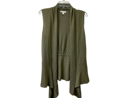 Vest Sweater By New York And Co In Green, Size:L Fashion