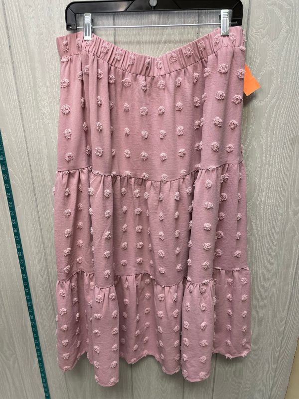 Skirt Maxi By Shein In Pink, Size: 20 on Sale