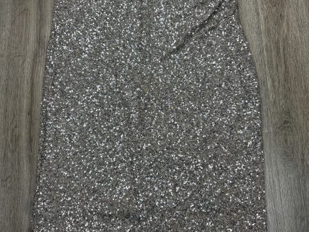 Skirt Maxi By Express In Silver, Size: Xl Online