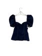 Top Short Sleeve By Lovers & Friends In Blue Denim, Size: Xxs For Discount