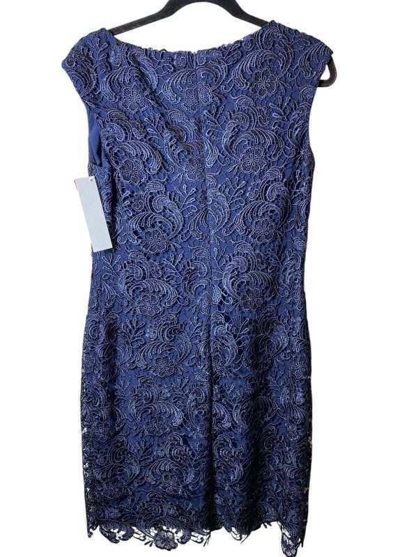 Dress Party Midi By Lauren By Ralph Lauren In Navy, Size: 10 Online Hot Sale