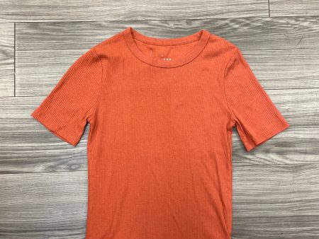 Top Short Sleeve By A New Day In Orange, Size: S Online Sale