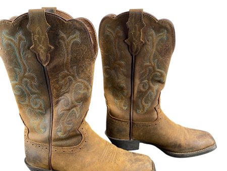 Boots Western By Justin In Brown, Size: 7.5 Online now