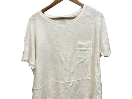 Top Short Sleeve Basic By Old Navy In Ivory, Size: Xl Online Hot Sale