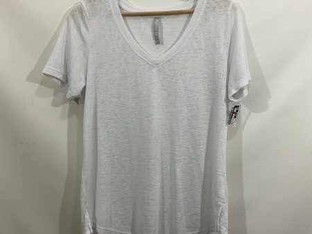 Athletic Top Short Sleeve By Athleta In White, Size: M For Sale