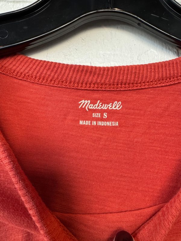 Top Short Sleeve Basic By Madewell In Orange, Size: S Online Hot Sale