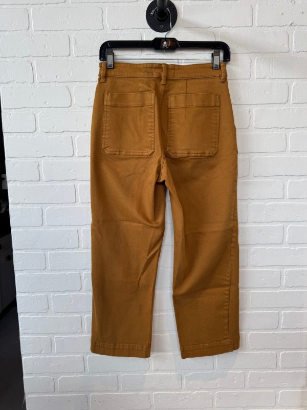 Pants Cropped By Everlane In Brown, Size: 0 For Cheap