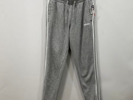 Athletic Pants By Adidas In Grey, Size: S Fashion