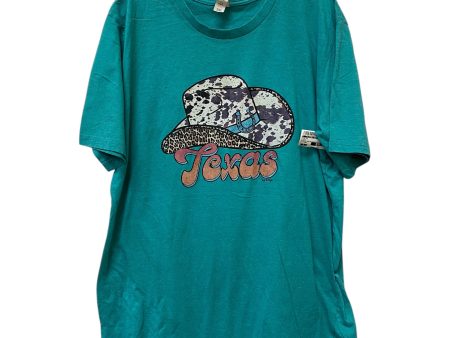 Top Short Sleeve By Clothes Mentor In Blue, Size: 2x Online Sale