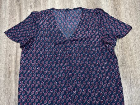 Top Short Sleeve By J. Crew In Blue, Size: L Supply