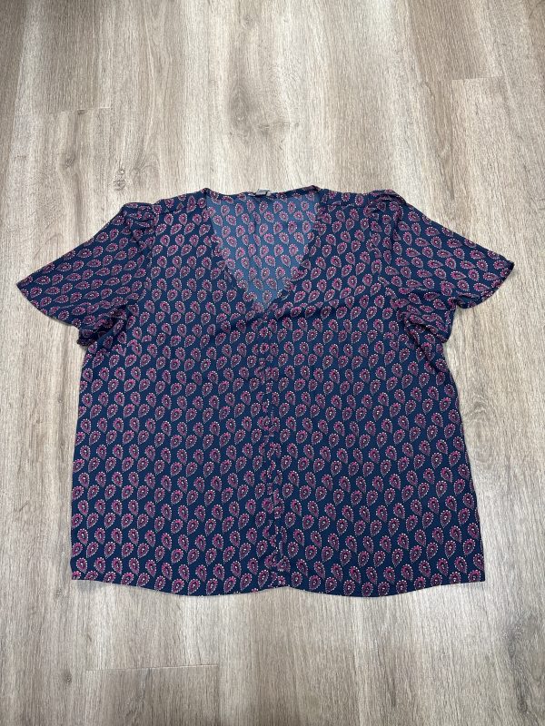 Top Short Sleeve By J. Crew In Blue, Size: L Supply