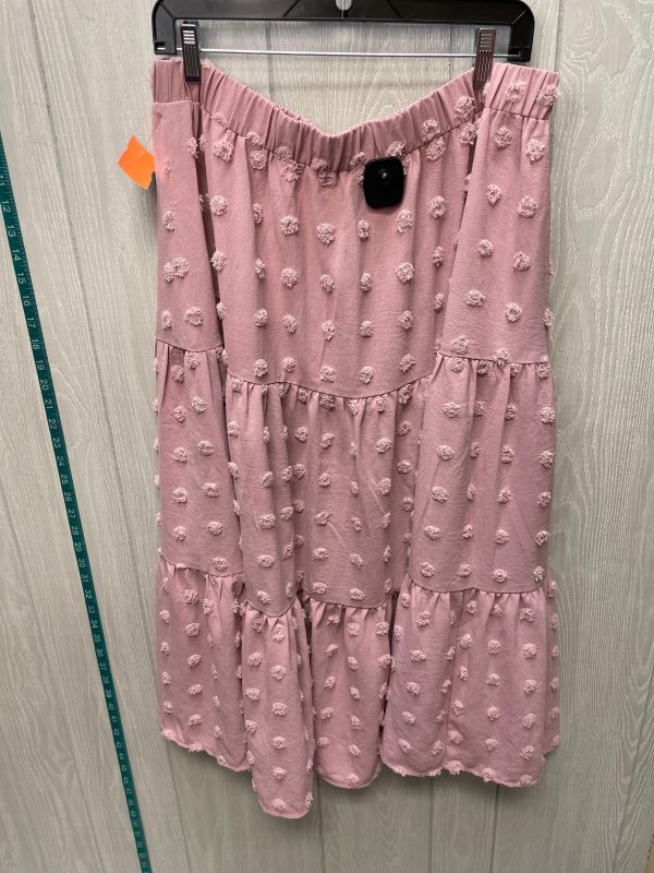 Skirt Maxi By Shein In Pink, Size: 20 on Sale