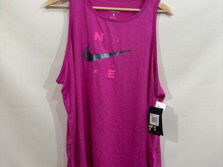 Athletic Tank Top By Nike Apparel In Pink, Size: 1x Online