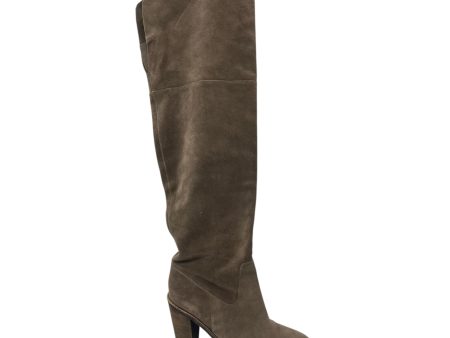 Boots Leather By Vince Camuto In Taupe, Size:8.5 Online