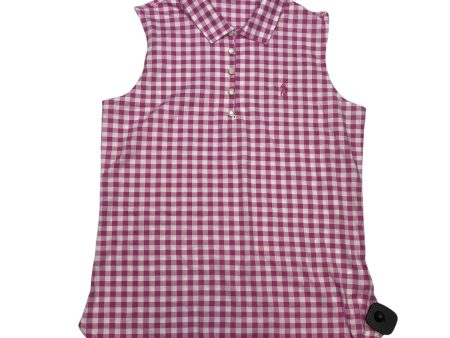 Top Sleeveless Basic By Polo Ralph Lauren In Pink & White, Size: M Supply