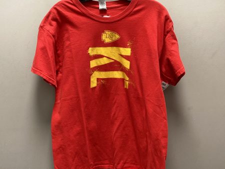 Top Short Sleeve By Nfl In Red, Size: L Fashion