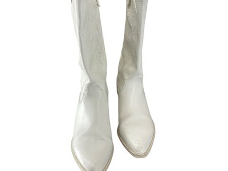 Boots Western By Madden Girl In White, Size: 6.5 For Cheap