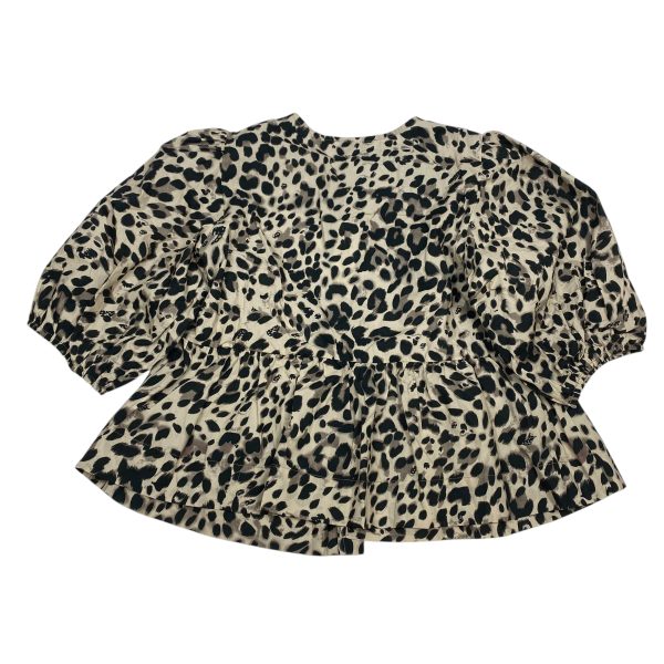 Top Short Sleeve By Mable In Animal Print, Size: S For Cheap